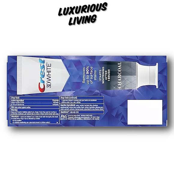 3D White Charcoal Toothpaste, 2-Pack By Crest - Picture 2 of 3